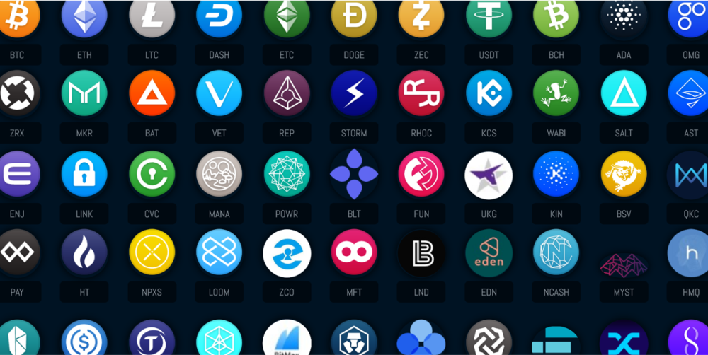 Thumbnail of Crypto Cloud showing the multitude cryptoassets available to research
